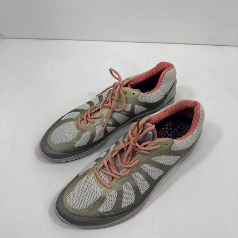 ECCO Women's‎ Biom Gray Green Peach Reflective Shoes Sz 7-7 1/2 EU 38 - Picture 6 of 10